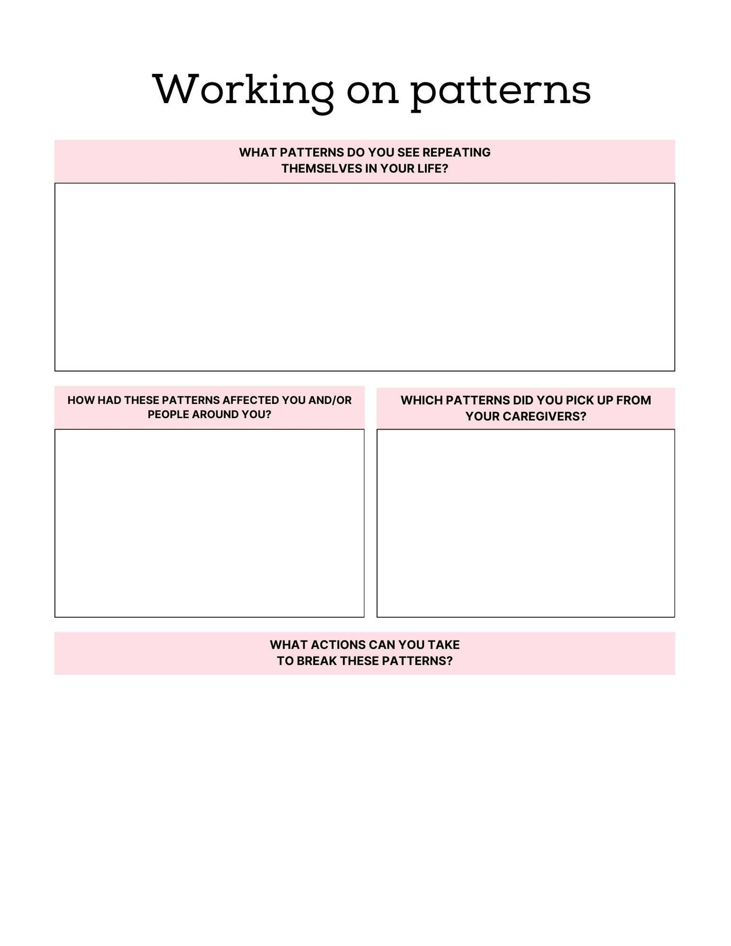 PTSD & Trauma Processing Workbook - 65 Pages, healing tool for trauma reflection and emotional resilience.