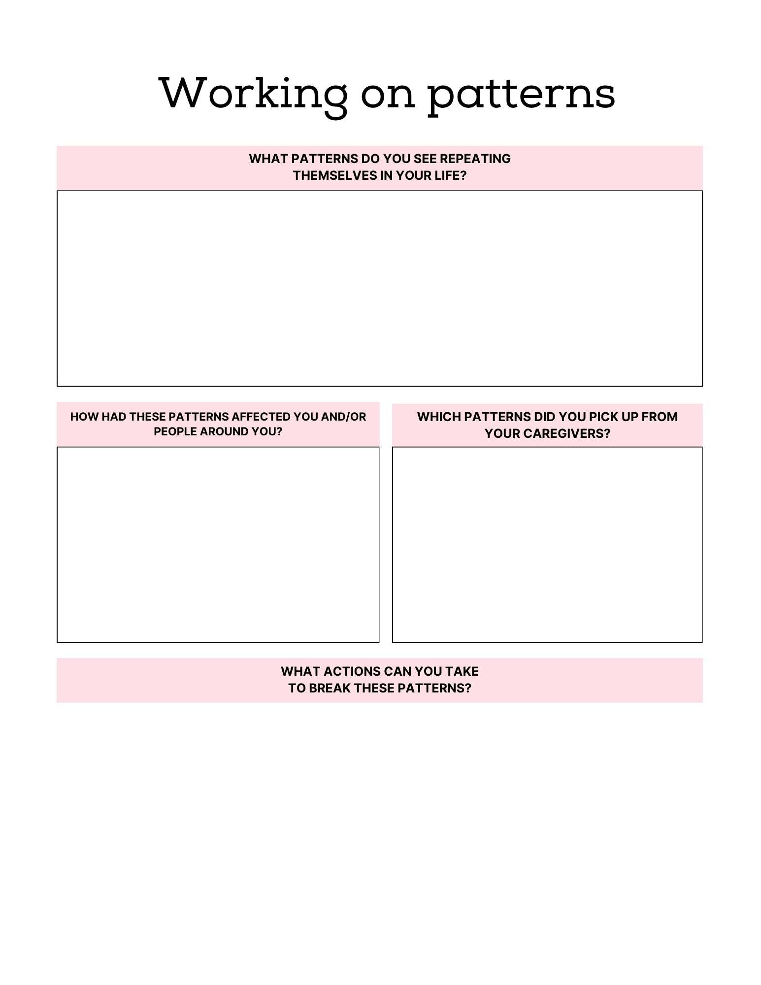 PTSD & Trauma Processing Workbook - 65 Pages, healing tool for trauma reflection and emotional resilience.