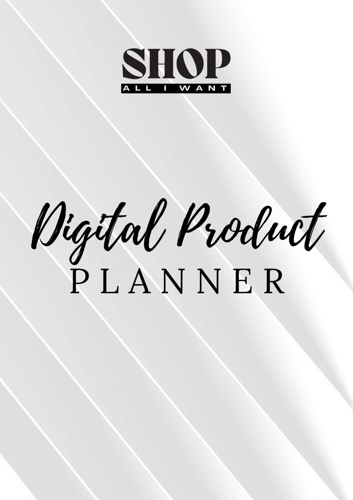 Digital Product Planner -35 PagesShop All I WantShop All I WantDigital Product Planner -35 Pages