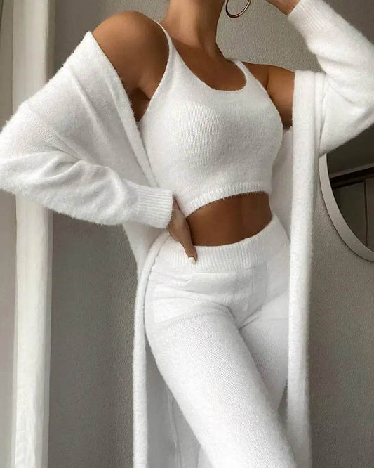 3-Piece Fuzzy Fleece Loungewear SetStay Cozy & Stylish – The Ultimate Loungewear for Comfort and WarmthWrap yourself in pure comfort with our Women’s 3-Piece Fuzzy Fleece Loungewear Set. Perfect fShop All I WantShop All I Want3-Piece Fuzzy Fleece Loungewear Set