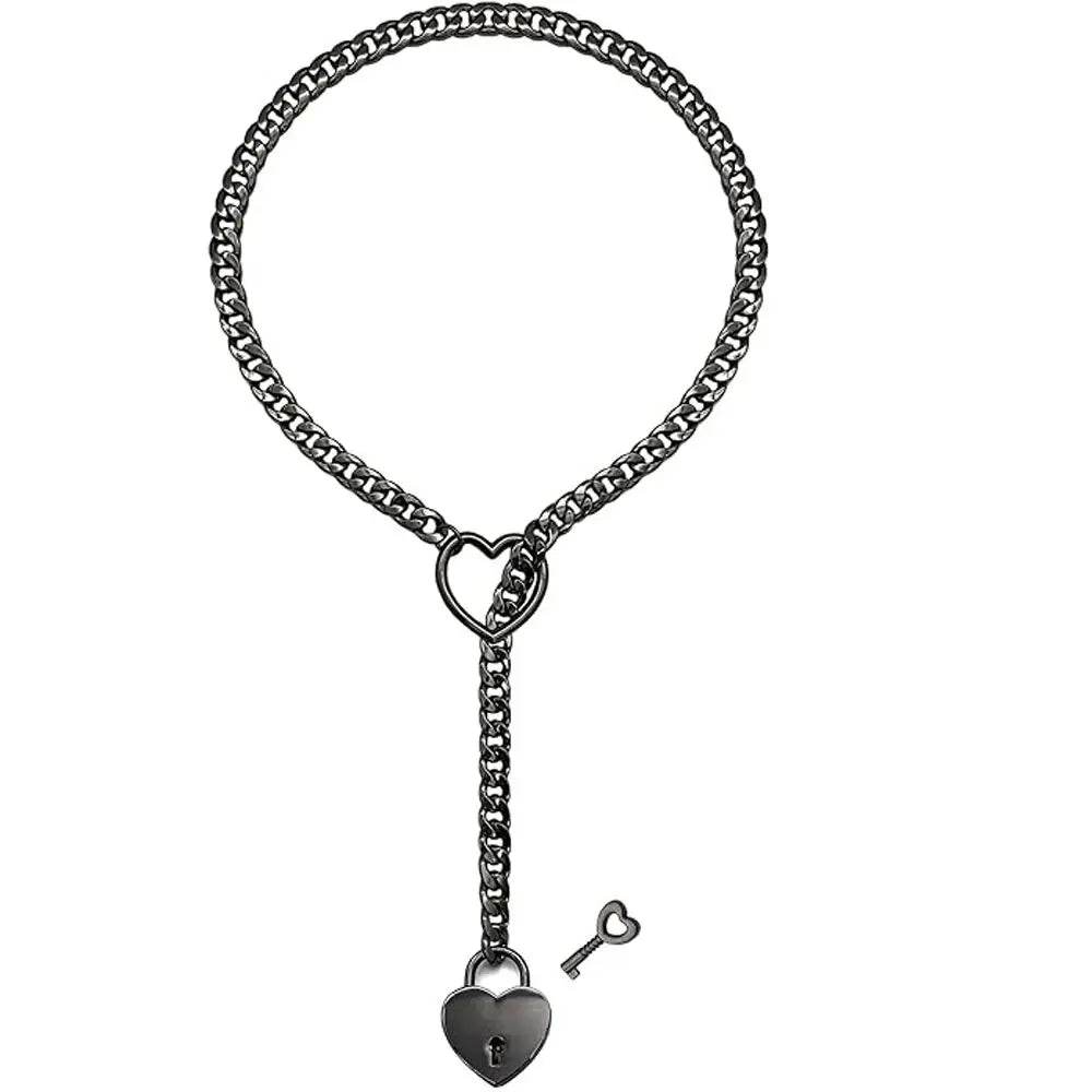 Adjustable Heart O-Ring Punk Rock Cuban Chain Necklace – Lariat Y-Styl🖤 Unleash Your Inner Rebel with the Adjustable Heart O-Ring Punk Rock Cuban Chain Necklace, a bold statement piece that blends edgy style with versatile fashion. ThShop All I WantShop All I Want-Ring Punk Rock Cuban Chain Necklace – Lariat