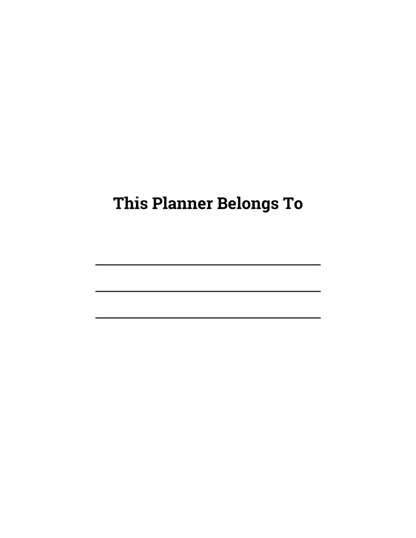 MENTAL HEALTH PLANNER -56 pages, customizable ownership page.