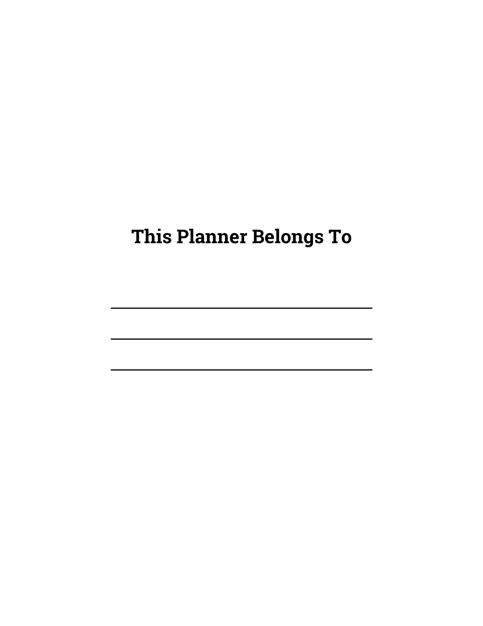 MENTAL HEALTH PLANNER -56 pages, customizable ownership page.