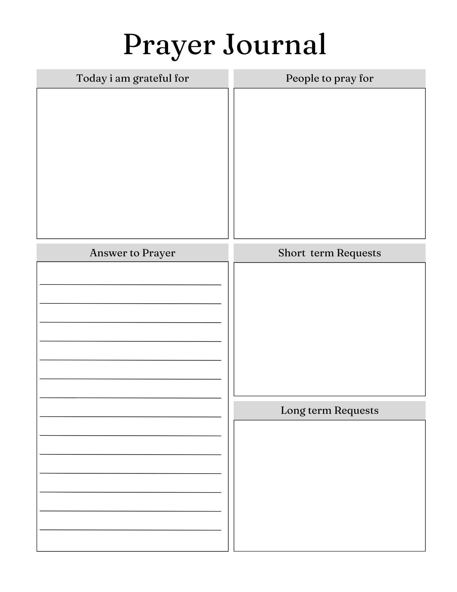 Shop All I Want Prayer Journal🙏 Prayer Journal: Strengthen Your Faith, Deepen Your Connection 🙏
Nurture your spiritual growth and connect more deeply with your faith through our Prayer Journal,Shop All I WantShop All I WantPrayer- Prayer Journal