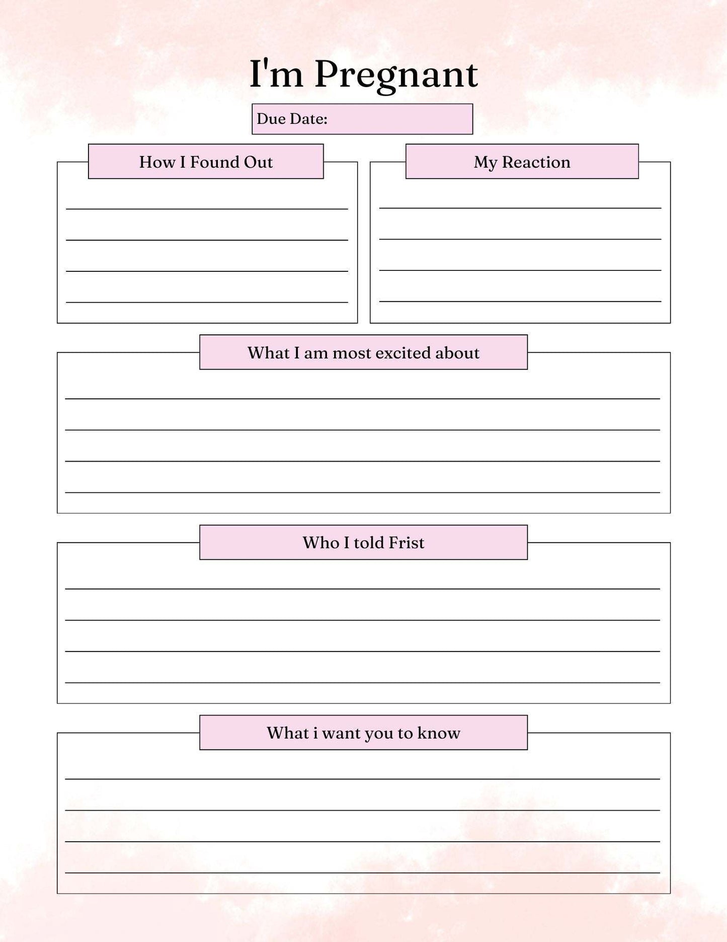 Shop All I Want Pregnancy Journal🤰 Pregnancy Journal: Cherish Every Moment of Your Journey 🤰
Capture the beauty and joy of your pregnancy with our Pregnancy Journal, designed to help you document Shop All I WantShop All I WantMaternity- Pregnancy Journal