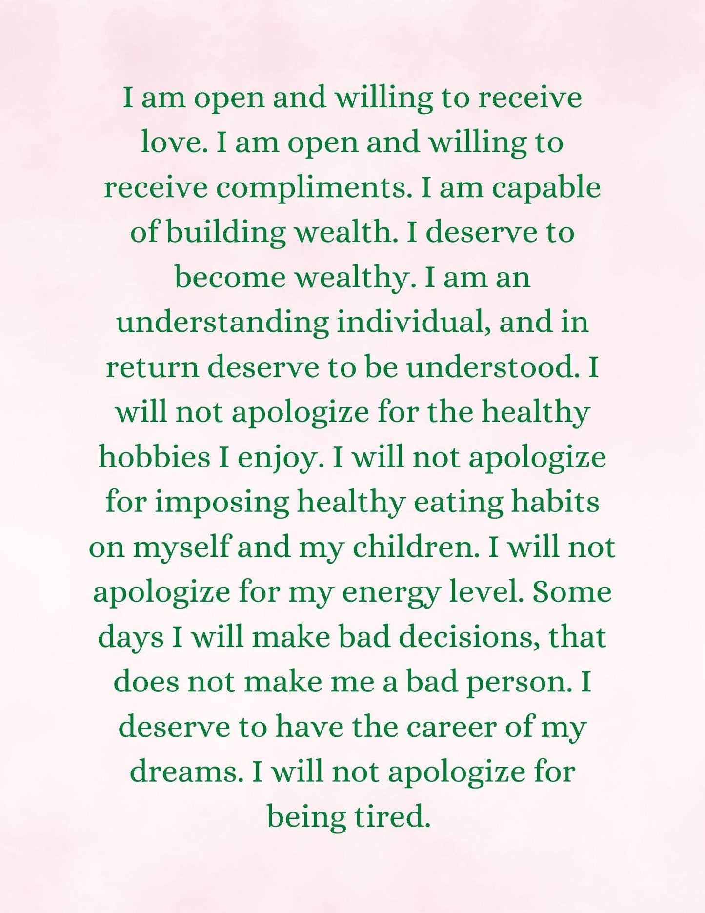 Shop All I Want 1000 Positive Affirmations For Women -100 Pages🌸 1000 Positive Affirmations for Women: Empower Your Mind, Body, and Spirit 🌸
Unlock your inner strength and embrace your true potential with our 1000 Positive AffShop All I WantShop All I WantPrayer- 1000 Positive Affirmations