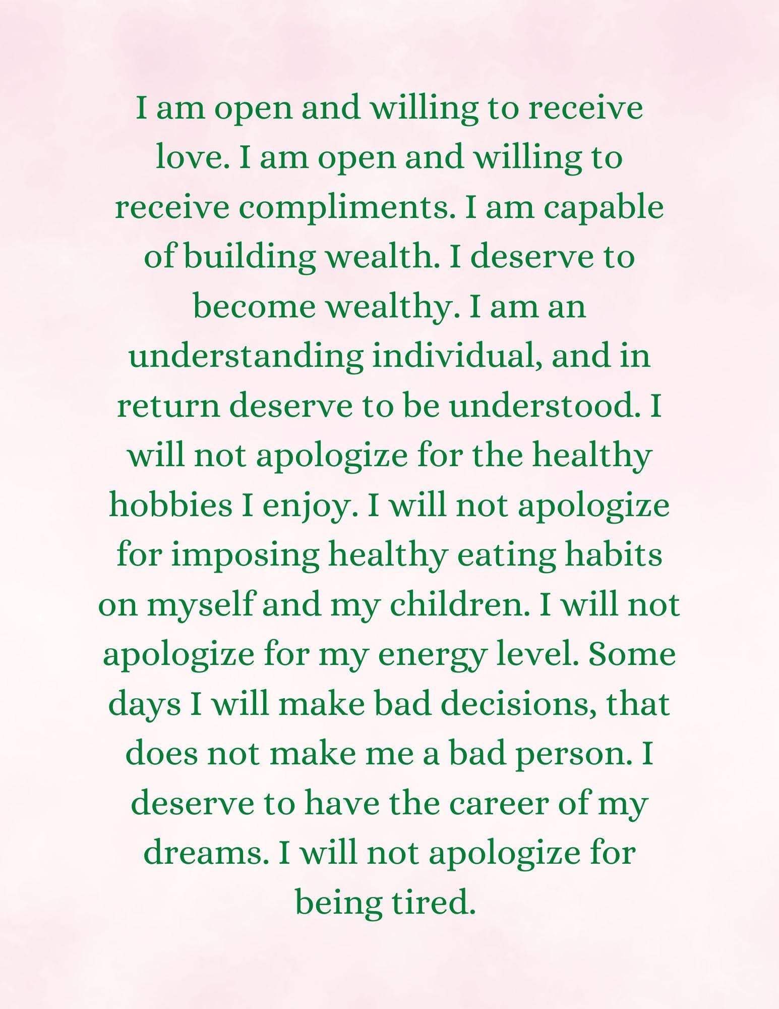 Shop All I Want 1000 Positive Affirmations For Women -100 Pages🌸 1000 Positive Affirmations for Women: Empower Your Mind, Body, and Spirit 🌸
Unlock your inner strength and embrace your true potential with our 1000 Positive AffShop All I WantShop All I WantPrayer- 1000 Positive Affirmations