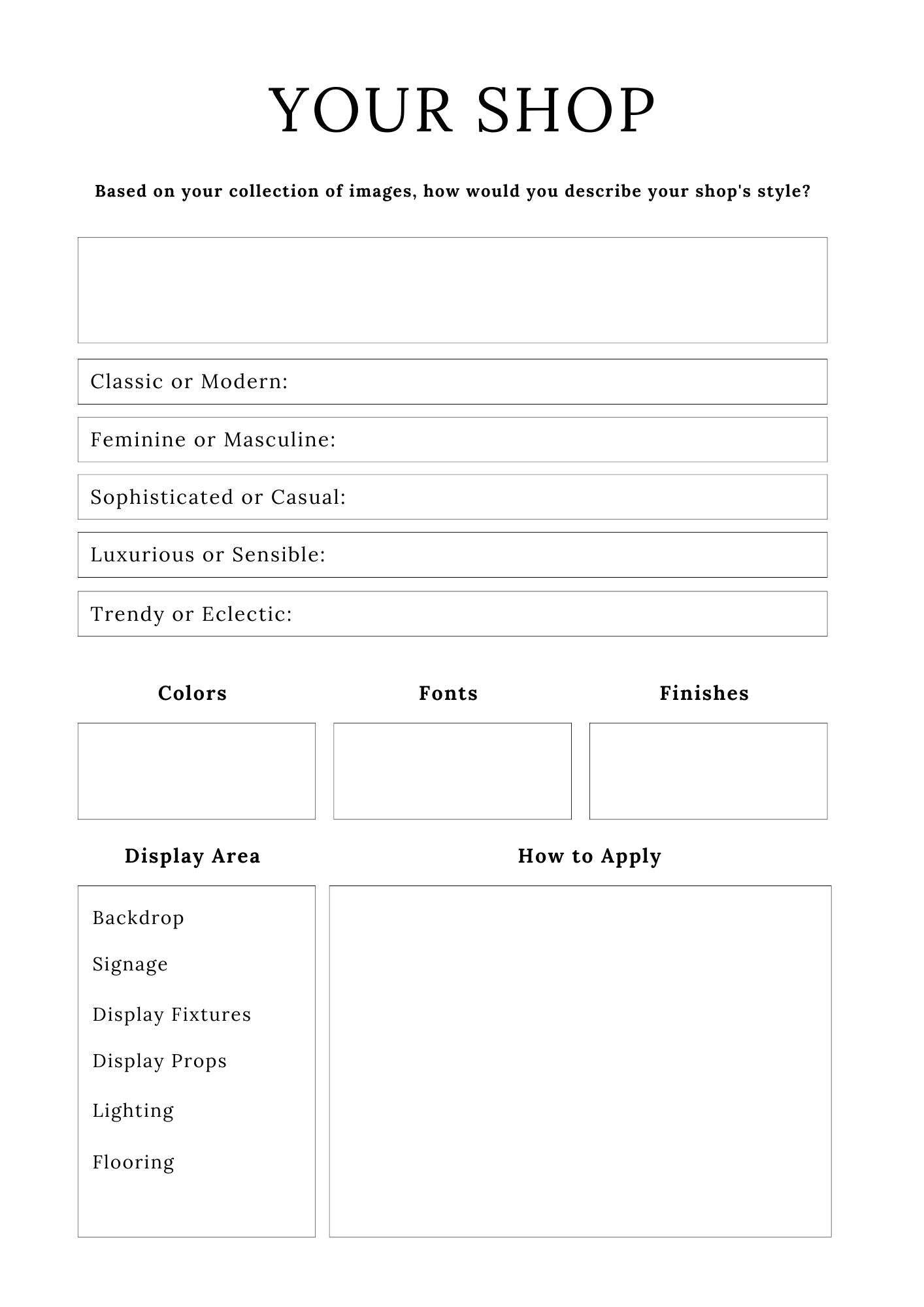 Online Shop Planner -37 PagesShop All I WantShop All I WantOnline Shop Planner
