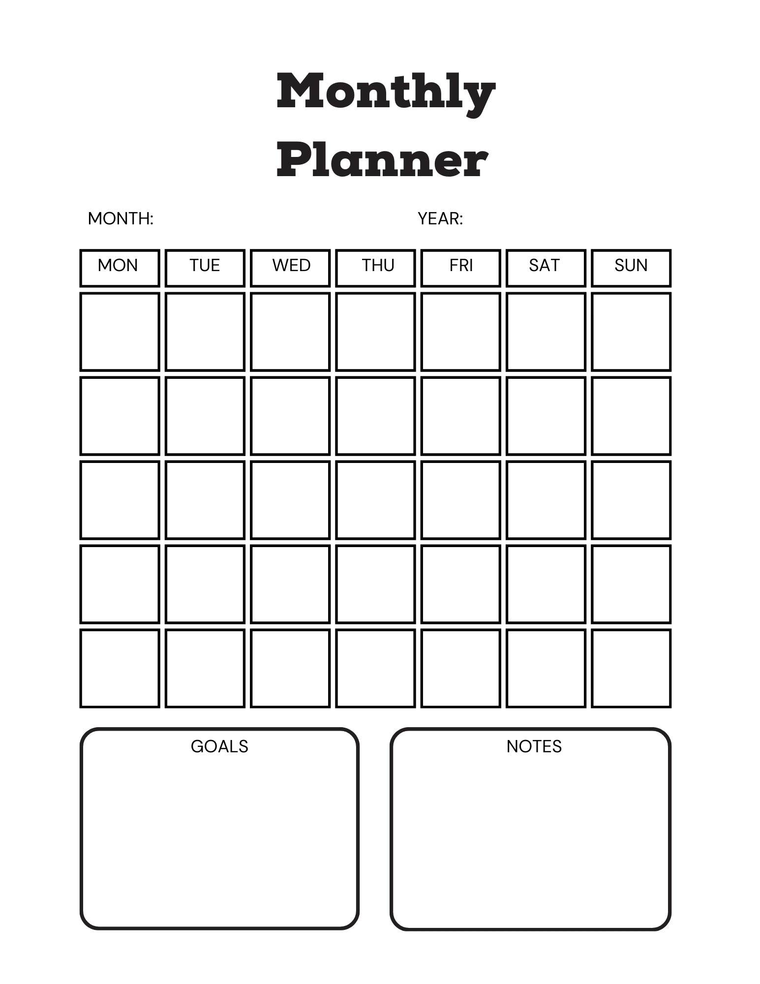 PTSD & Trauma Processing Workbook - 65 Pages with Monthly Planner Layout
