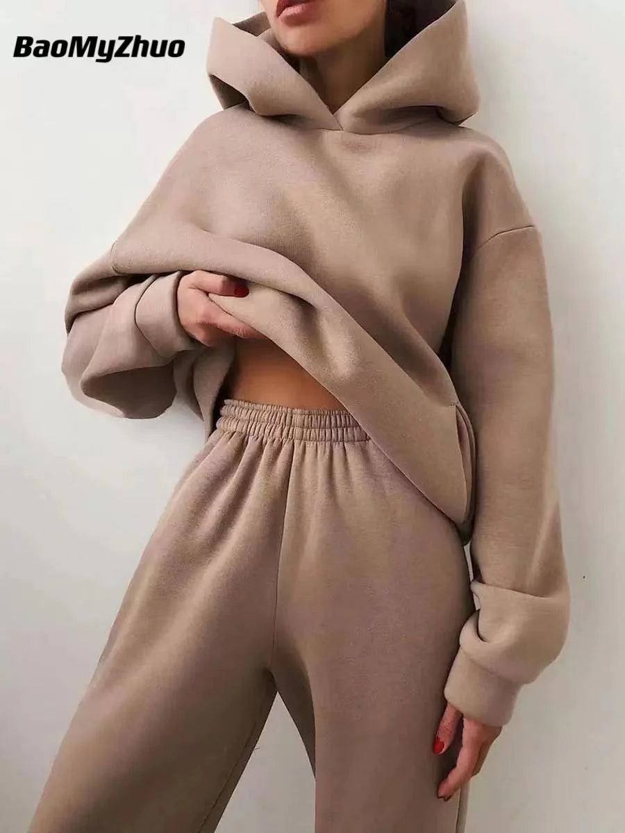 Two-Piece Tracksuit SetStay Cozy, Stay Stylish – The Perfect Blend of Comfort and FashionStep up your loungewear game with our Women’s Fleece Two-Piece Tracksuit Set. Designed for both warShop All I WantShop All I Want-Piece Tracksuit Set
