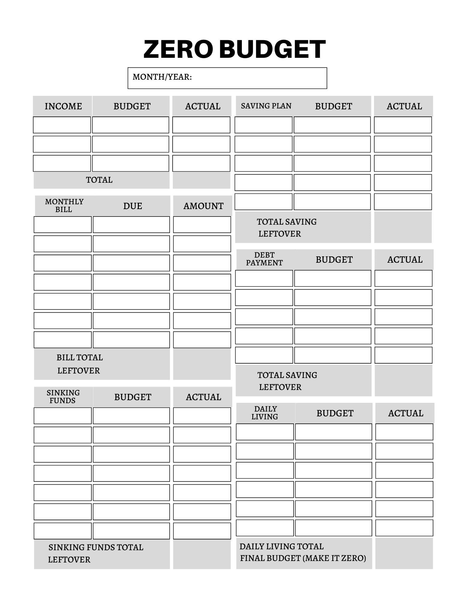 Shop All I Want Budget and Financial Planner -55 PagesShop All I WantShop All I WantFinancial Planner