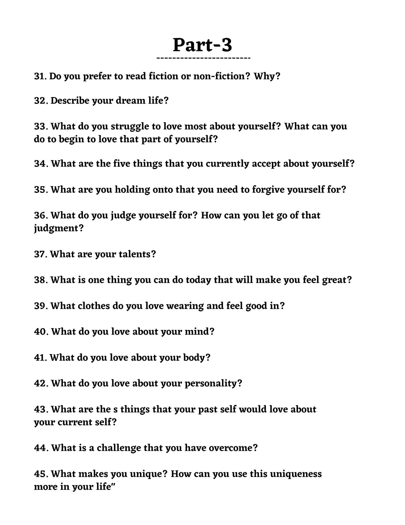 115 Deep Mental Prompts PDF, 29 pages, self-discovery journaling guide, mental well-being exercises, instant download.