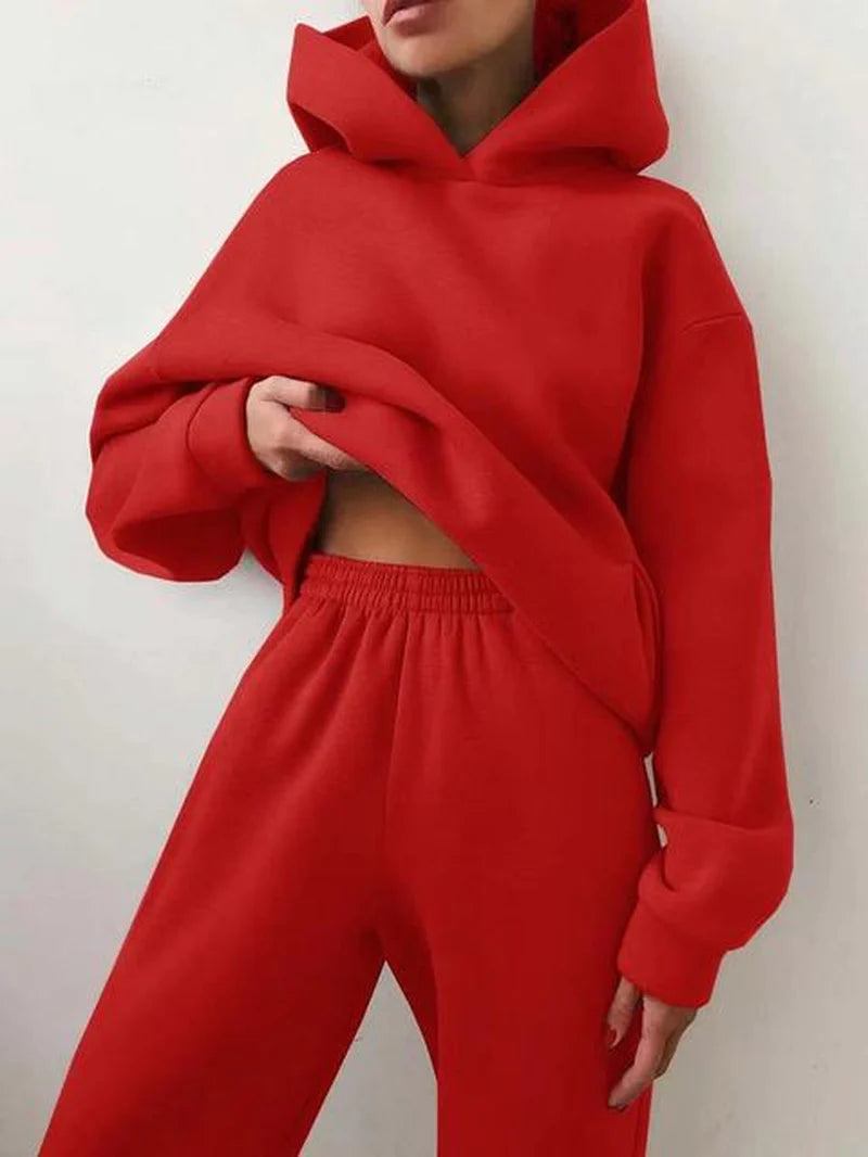 Two-Piece Tracksuit SetStay Cozy, Stay Stylish – The Perfect Blend of Comfort and FashionStep up your loungewear game with our Women’s Fleece Two-Piece Tracksuit Set. Designed for both warShop All I WantShop All I Want-Piece Tracksuit Set