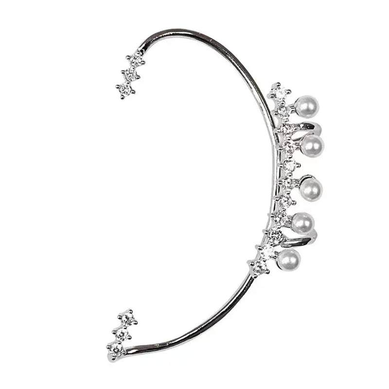 Silver Color Pearl Ear Cuff – Vintage Crystal Zircon Ear Clip, No Pier✨ Add a Touch of Elegance with the Silver Pearl Ear Cuff! This beautiful Vintage Crystal Zircon Ear Clip is the perfect accessory for women who want a chic, sophistiShop All I WantShop All I WantSilver Color Pearl Ear Cuff – Vintage Crystal Zircon Ear Clip,
