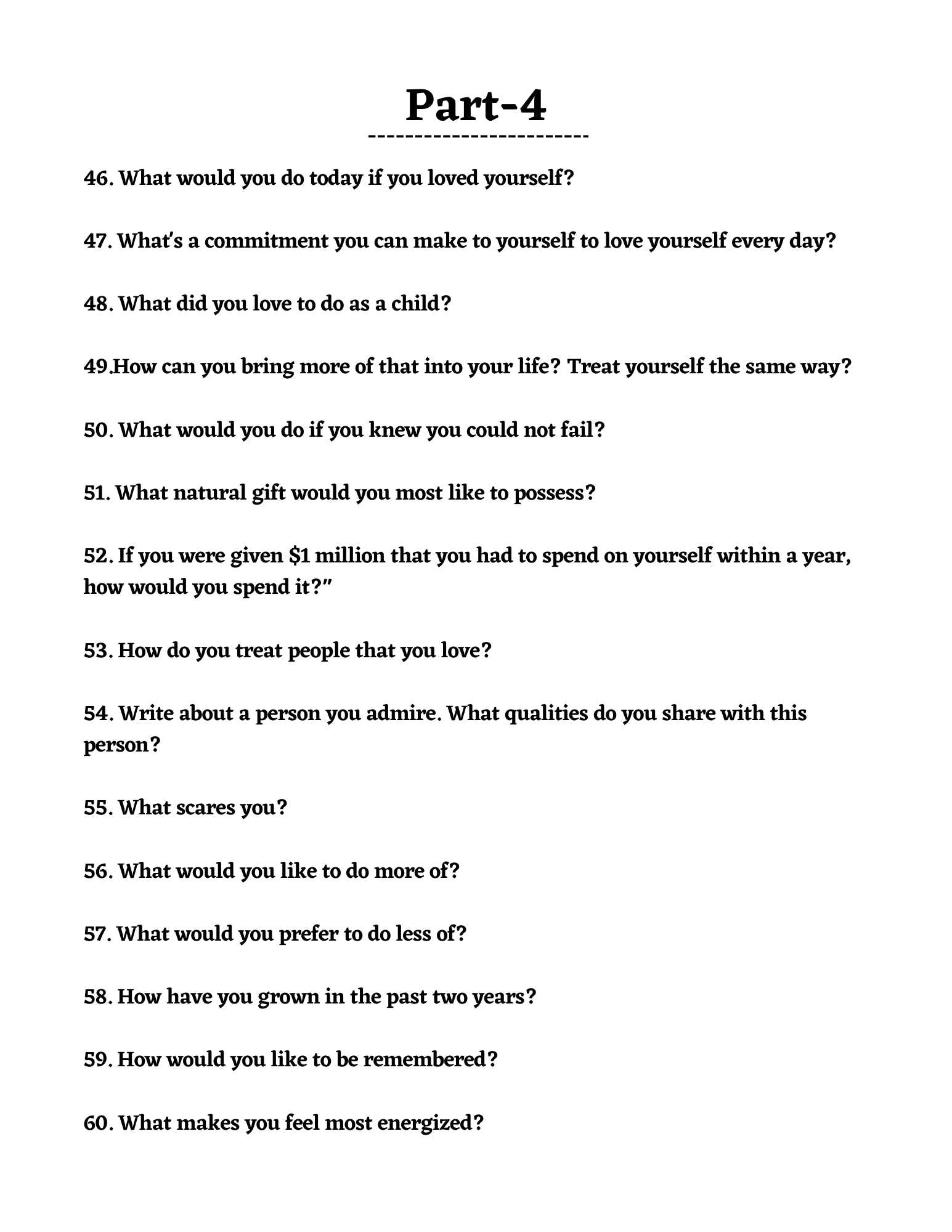 115 Deep Mental Prompts PDF - Self-Discovery and Journaling Worksheets