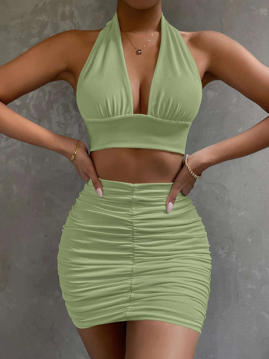 Ruched White Party Dress - Elegant & Flirty ✨Turn heads in this ruched white party dress, designed to blend elegance with a touch of flirtiness. The flattering ruched detailing enhances your silhouette, while tSHOP ALL I WANTShop All I WantRuched White Party Dress