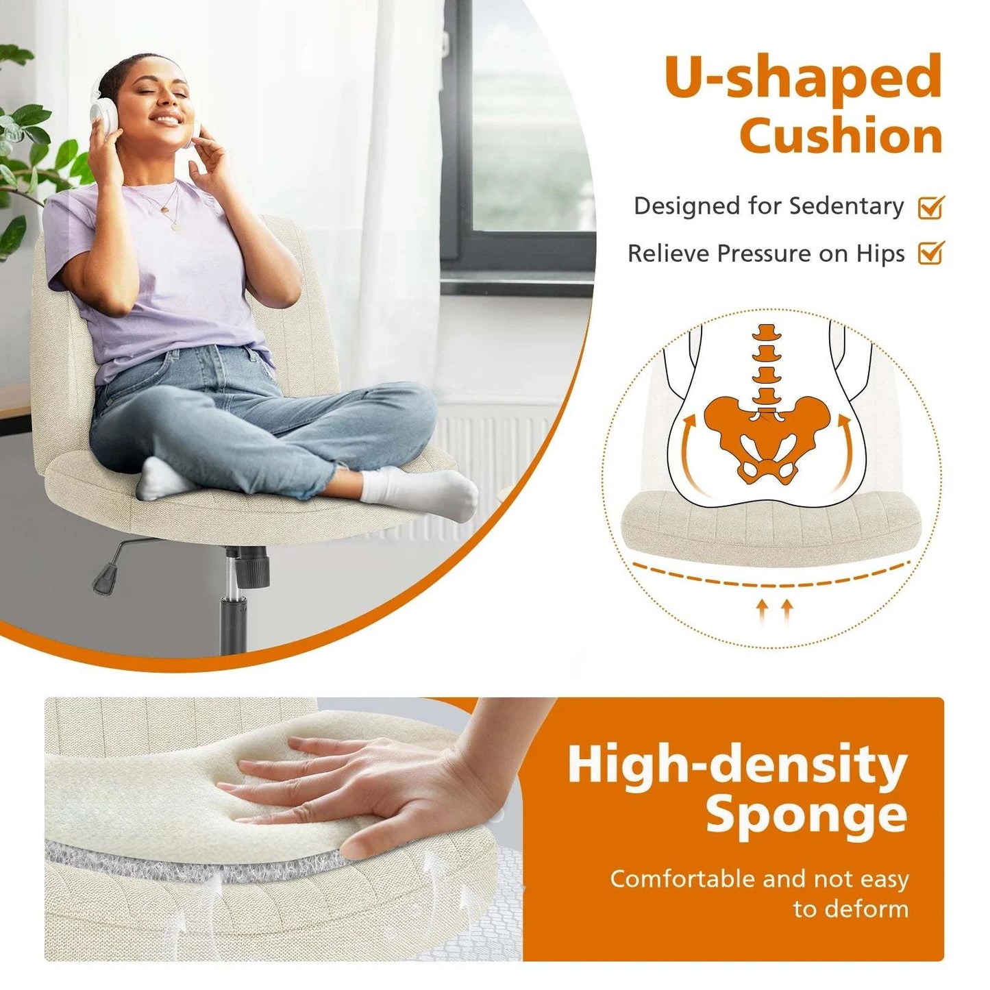 Cross-Legged Rocking Office Chair 🎮Upgrade your workspace with this Cross-Legged Rocking Office Chair, designed for both comfort and style. This unique office chair offers the perfect balance of ergonShop All I WantShop All I WantCross-Legged Rocking Office Chair 🎮