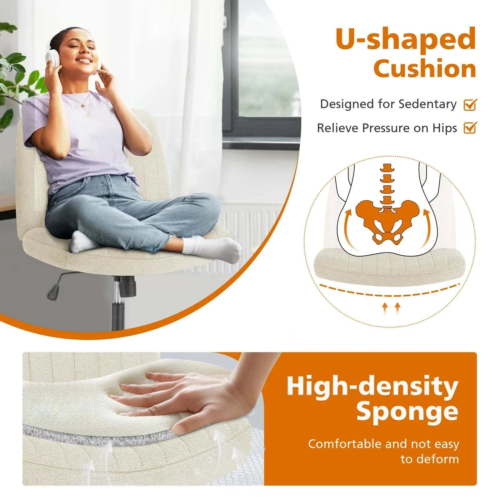 Cross-Legged Rocking Office Chair 🎮Upgrade your workspace with this Cross-Legged Rocking Office Chair, designed for both comfort and style. This unique office chair offers the perfect balance of ergonShop All I WantShop All I WantCross-Legged Rocking Office Chair 🎮