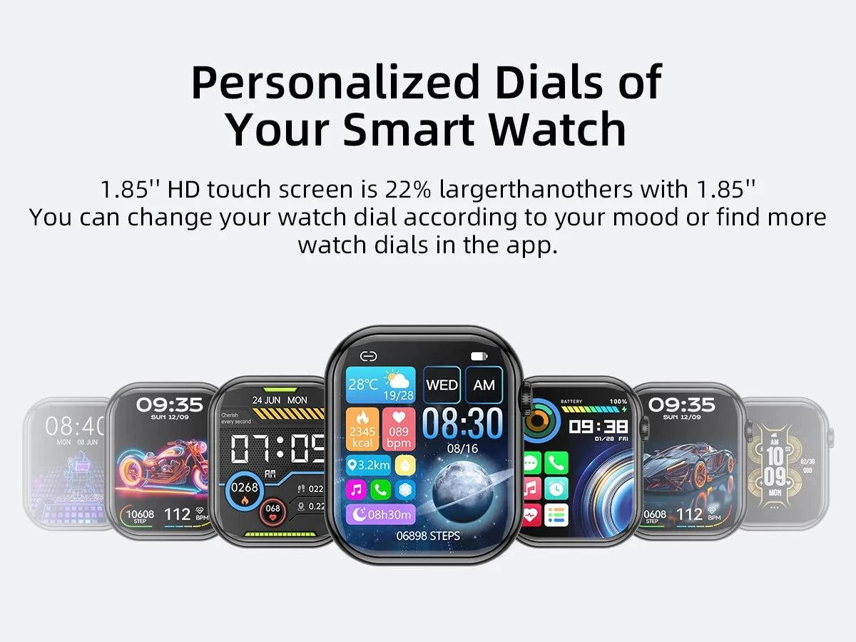 Karchilor 2024 Smartwatch – 1.85" HD Bluetooth Sports Watch for Men & Elevate your tech game with the Karchilor 2024 Men’s Smartwatch, designed for both men and women. Featuring a stunning 1.85" high-definition screen, this sports watcShop All I WantShop All I WantKarchilor 2024 Smartwatch – 1