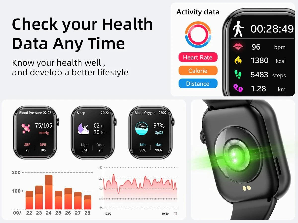 Karchilor 2024 Smartwatch – 1.85" HD Bluetooth Sports Watch for Men & Elevate your tech game with the Karchilor 2024 Men’s Smartwatch, designed for both men and women. Featuring a stunning 1.85" high-definition screen, this sports watcShop All I WantShop All I WantKarchilor 2024 Smartwatch – 1