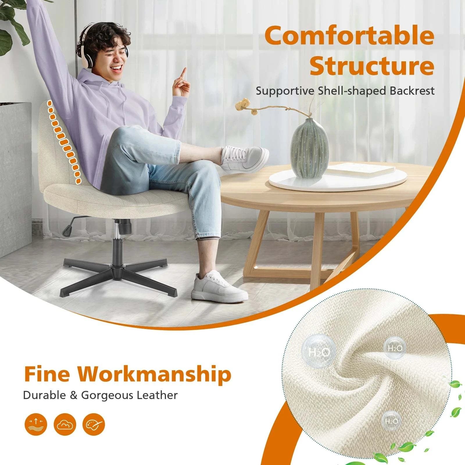 Cross-Legged Rocking Office Chair 🎮Upgrade your workspace with this Cross-Legged Rocking Office Chair, designed for both comfort and style. This unique office chair offers the perfect balance of ergonShop All I WantShop All I WantCross-Legged Rocking Office Chair 🎮