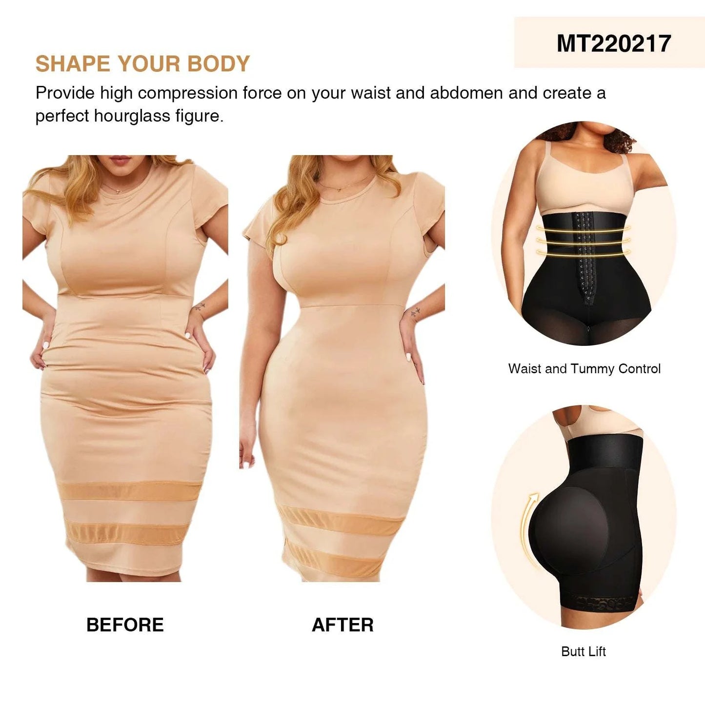 High Waist Body Shaper Corset: Waist Trainer & Butt Lifter! 🍑✨Achieve your desired silhouette with our women’s waist slimming corset, designed to enhance your curves and provide maximum support. This high waist body shaper featShop All I WantShop All I WantHigh Waist