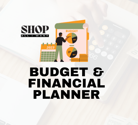 Shop All I Want Budget and Financial Planner -55 PagesShop All I WantShop All I WantFinancial Planner