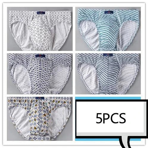 Men’s Comfortable Cotton Briefs | 5Pcs Lot (M-5XL) Underwear 🩳Upgrade your essentials with these men’s comfortable cotton briefs available in a convenient 5pcs lot. Made from 100% soft cotton, these briefs provide a snug yet coShop All I WantShop All I WantComfortable Cotton Briefs