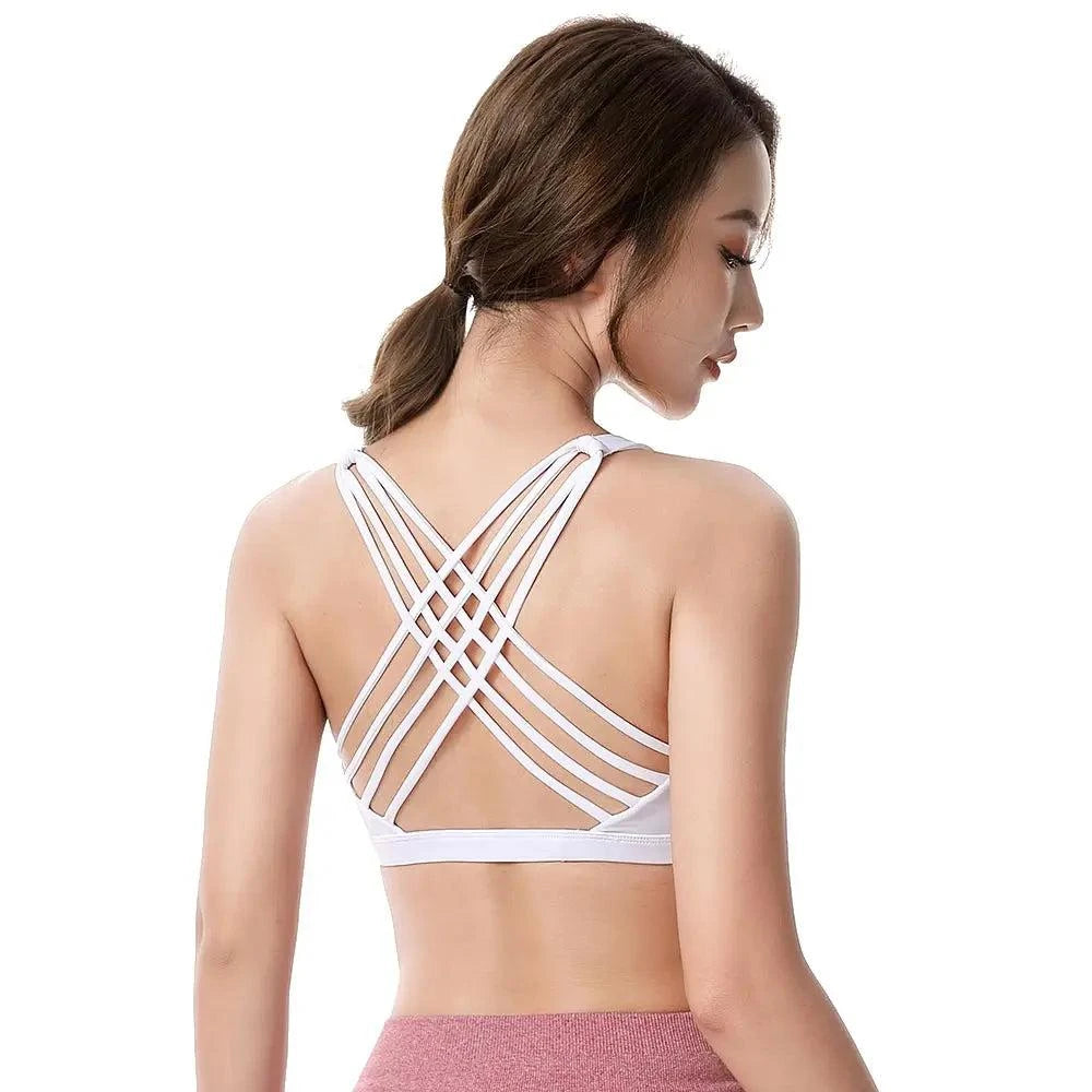 Push Up Sports Bra – Wirefree Padded Crisscross Crop Top for Gym & YogAchieve comfort and support during your workouts with our Fitness Sports Bra for Women. Designed for an active lifestyle, this push-up bra features a wirefree designShop All I WantShop All I WantSports Bra – Wirefree Padded Crisscross Crop Top