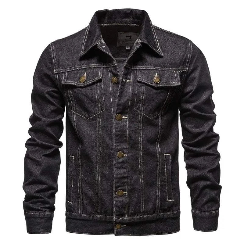 Men's Denim Jacket | Fashion Motorcycle Oversized Outerwear Coat 🧥Rev up your style with our men's denim jacket, designed for the fashion-forward individual. This casual oversized coat features a classic black and blue denim finishShop All I WantShop All I WantFashion Motorcycle Oversized Outerwear Coat 🧥
