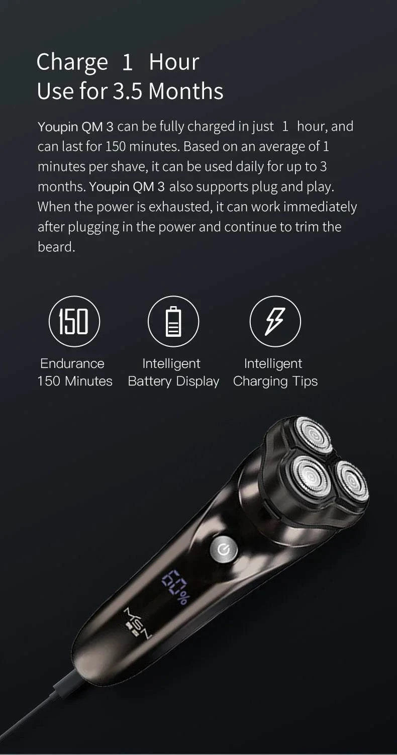 Men's Smart Electric Shaver – Waterproof Beard Trimmer for Wet & Dry UUpgrade your grooming routine with this Men's Smart Electric Shaver, designed for both wet and dry shaving. Featuring an IPX7 waterproof rating, it’s perfect for useShop All I WantShop All I WantMen's Smart
