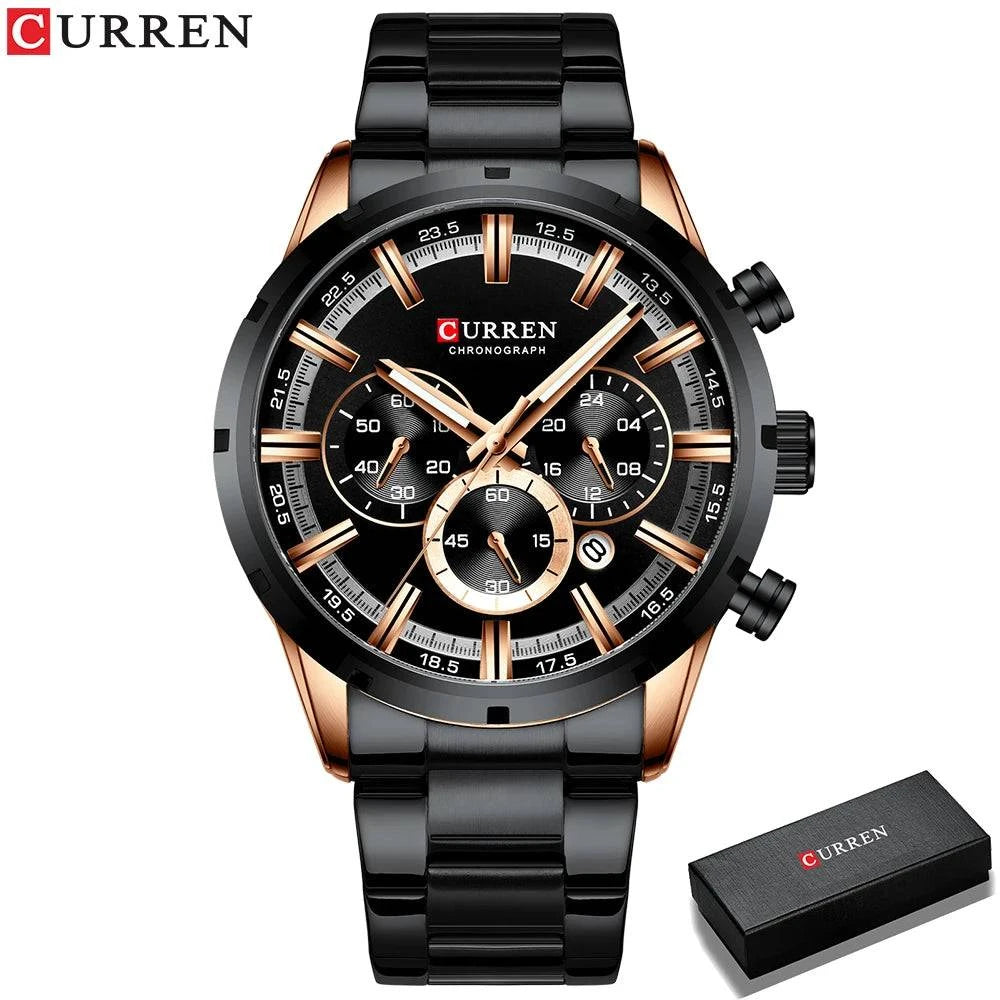 Business Watch | Blue Dial Stainless Steel Waterproof Luxury ⌚Elevate your professional look with this men's business watch featuring a striking blue dial. Crafted with a durable stainless steel band, this timepiece combines elShop All I WantShop All I WantBlue Dial Stainless Steel Waterproof Luxury ⌚