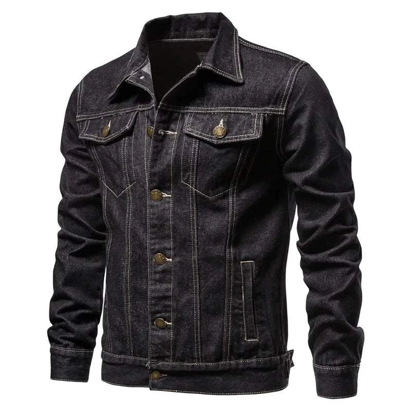 Men's Denim Jacket | Fashion Motorcycle Oversized Outerwear Coat 🧥Rev up your style with our men's denim jacket, designed for the fashion-forward individual. This casual oversized coat features a classic black and blue denim finishShop All I WantShop All I WantFashion Motorcycle Oversized Outerwear Coat 🧥