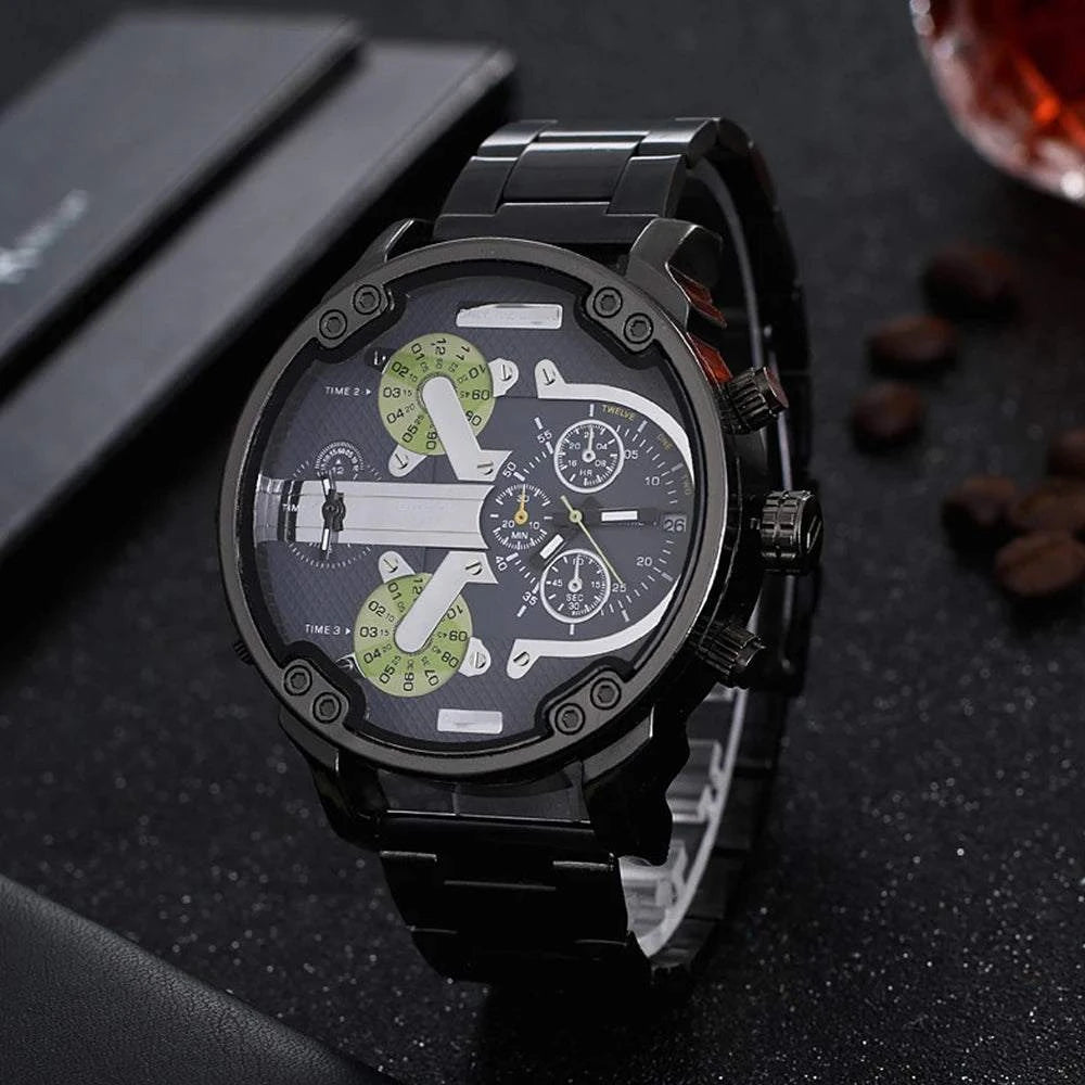 Men's Sport Watch – Large Dial Stainless Steel Analog Quartz Watch forDiscover the perfect combination of style and functionality with the Men's Sport Watch, designed for the active man who values both fashion and practicality. FeaturiShop All I WantShop All I WantSport Watch – Large Dial Stainless Steel Analog Quartz Watch