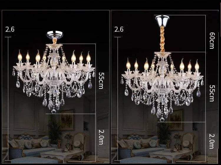 Crystal Chandelier πAdd a touch of luxury to your space with this stunning Crystal Chandelier. Featuring top K9 crystals, a polished chrome finish, and an art deco design, this chandeliShop All I WantShop All I WantCrystal Chandelier π
