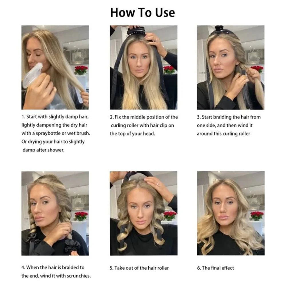 💁♀️ Heatless Curling Rod Headband – Soft, No-Heat Hair Rollers for EAchieve beautiful curls without the heat with the Heatless Curling Rod Headband. Designed for comfort while you sleep, this soft and flexible headband creates effortShop All I WantShop All I WantHeatless Curling Rod Headband