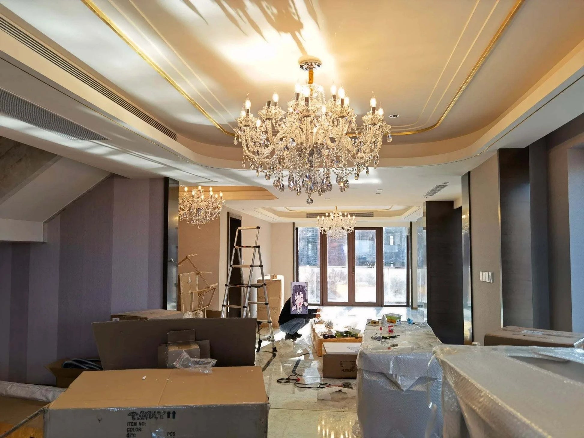 Crystal Chandelier πAdd a touch of luxury to your space with this stunning Crystal Chandelier. Featuring top K9 crystals, a polished chrome finish, and an art deco design, this chandeliShop All I WantShop All I WantCrystal Chandelier π