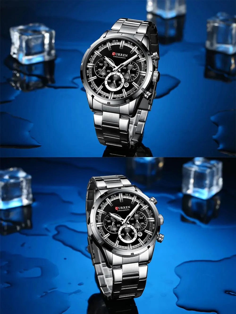 Business Watch | Blue Dial Stainless Steel Waterproof Luxury ⌚Elevate your professional look with this men's business watch featuring a striking blue dial. Crafted with a durable stainless steel band, this timepiece combines elShop All I WantShop All I WantBlue Dial Stainless Steel Waterproof Luxury ⌚
