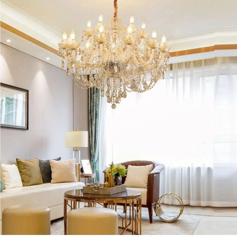 Crystal Chandelier πAdd a touch of luxury to your space with this stunning Crystal Chandelier. Featuring top K9 crystals, a polished chrome finish, and an art deco design, this chandeliShop All I WantShop All I WantCrystal Chandelier π