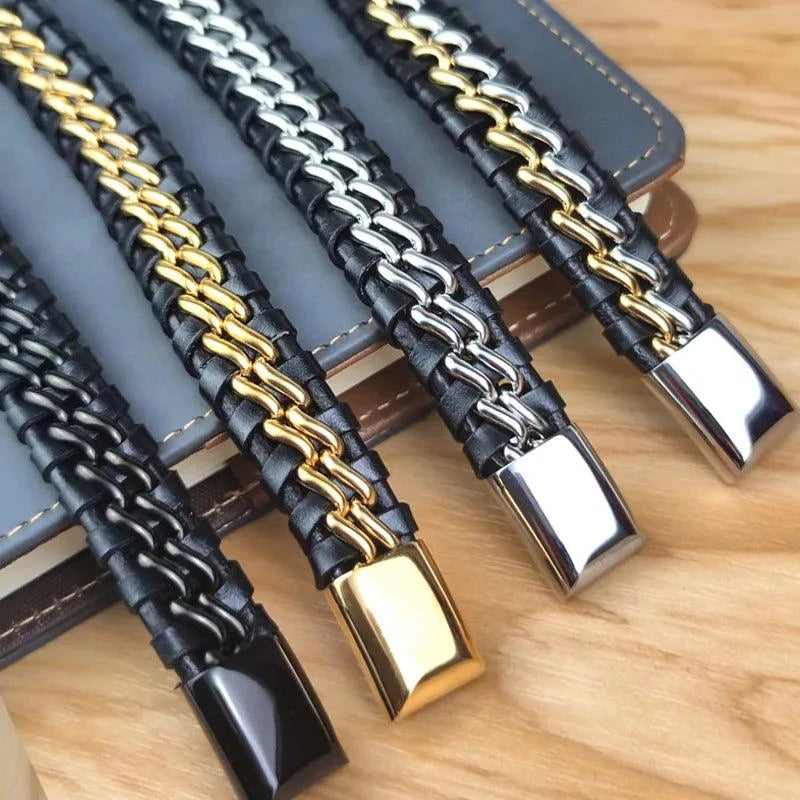 Genuine Leather Chain Bracelet for Men ๐๐งElevate your style with our Genuine Leather Chain Bracelet for Men - a fashionable and rugged accessory that adds a touch of sophistication to your look. ๐๐ง๐ซ
Key SHOP ALL I WANTShop All I WantGenuine Leather Chain Bracelet