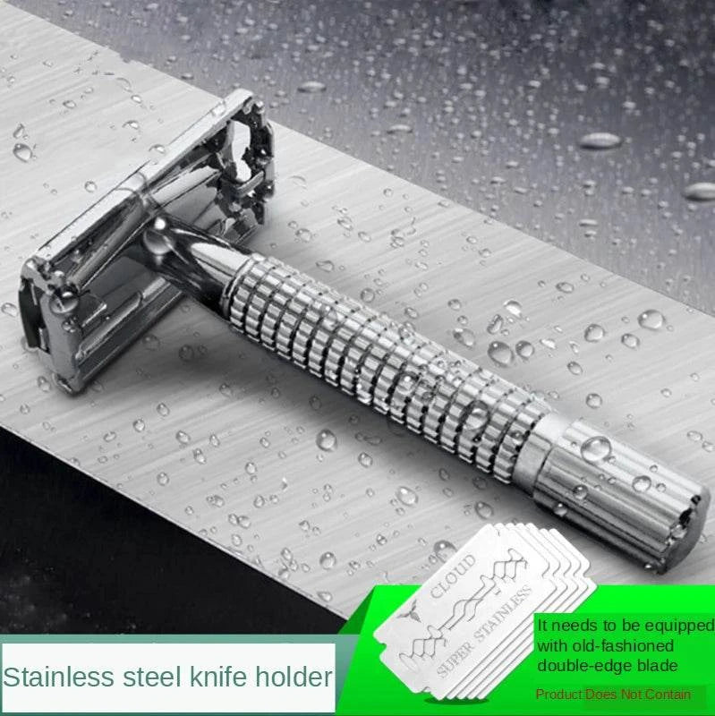 Classic Razor Handle | Stainless Steel Safety Razor for Men’s Shaving Achieve a perfect shave with the classic razor handle designed for men. This stainless steel shaving machine offers a sturdy grip and a timeless look, making it an eShop All I WantShop All I WantStainless Steel Safety Razor