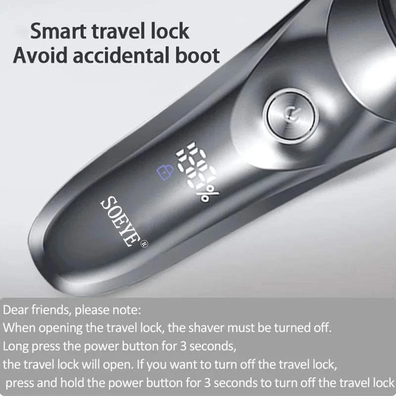 Men's Smart Electric Shaver – Waterproof Beard Trimmer for Wet & Dry UUpgrade your grooming routine with this Men's Smart Electric Shaver, designed for both wet and dry shaving. Featuring an IPX7 waterproof rating, it’s perfect for useShop All I WantShop All I WantMen's Smart