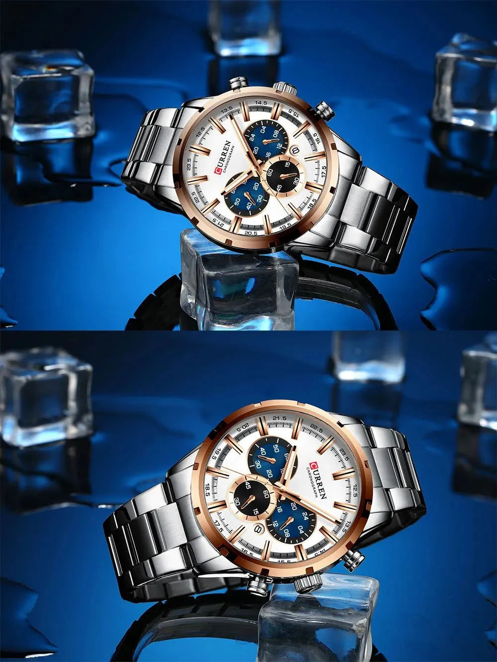 Business Watch | Blue Dial Stainless Steel Waterproof Luxury ⌚Elevate your professional look with this men's business watch featuring a striking blue dial. Crafted with a durable stainless steel band, this timepiece combines elShop All I WantShop All I WantBlue Dial Stainless Steel Waterproof Luxury ⌚