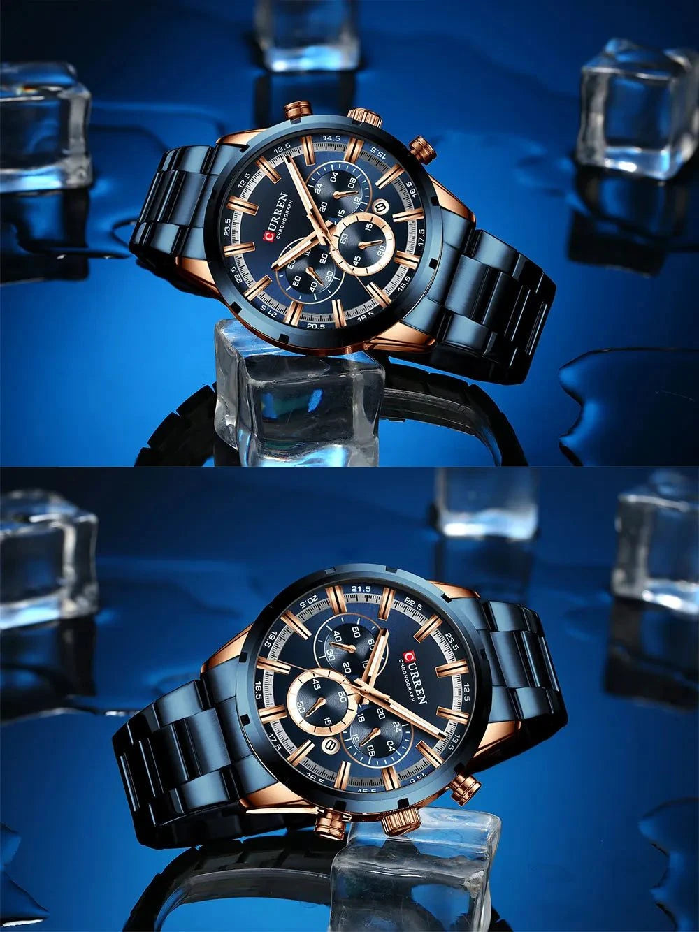 Business Watch | Blue Dial Stainless Steel Waterproof Luxury ⌚Elevate your professional look with this men's business watch featuring a striking blue dial. Crafted with a durable stainless steel band, this timepiece combines elShop All I WantShop All I WantBlue Dial Stainless Steel Waterproof Luxury ⌚