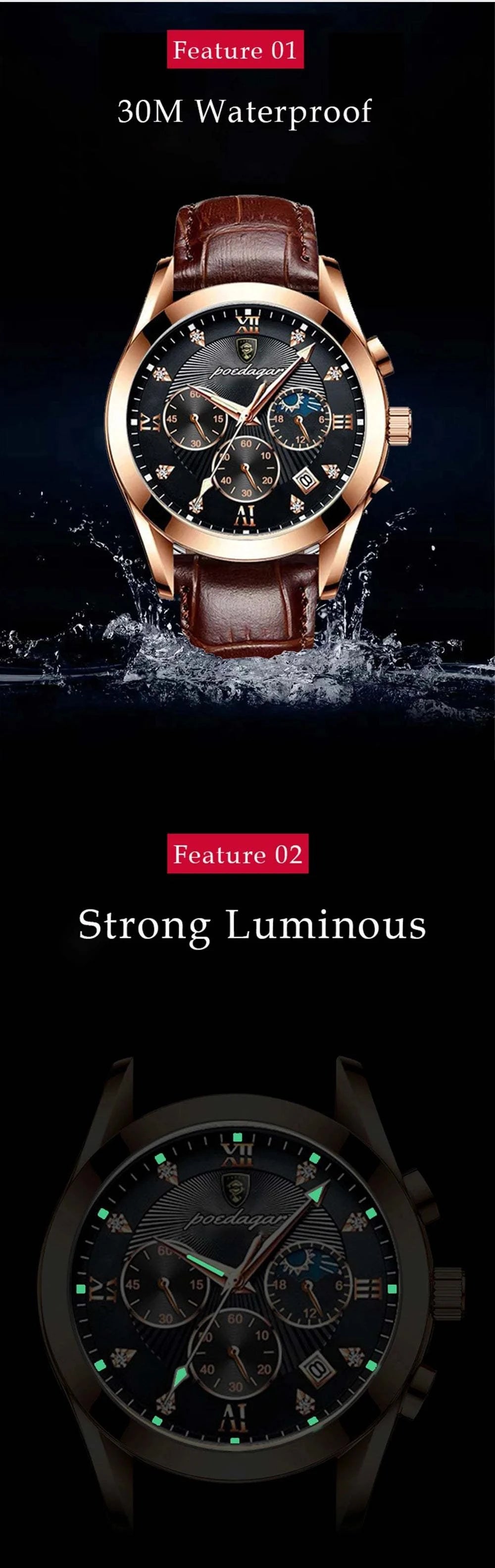 Durable Men’s Quartz Watch – Waterproof Sports Timepiece with LuminousThe Durable Men’s Quartz Watch is crafted for the active man who values resilience and style. This waterproof sports timepiece ensures you can take on any adventure Shop All I WantShop All I WantQuartz Watch – Waterproof Sports Timepiece