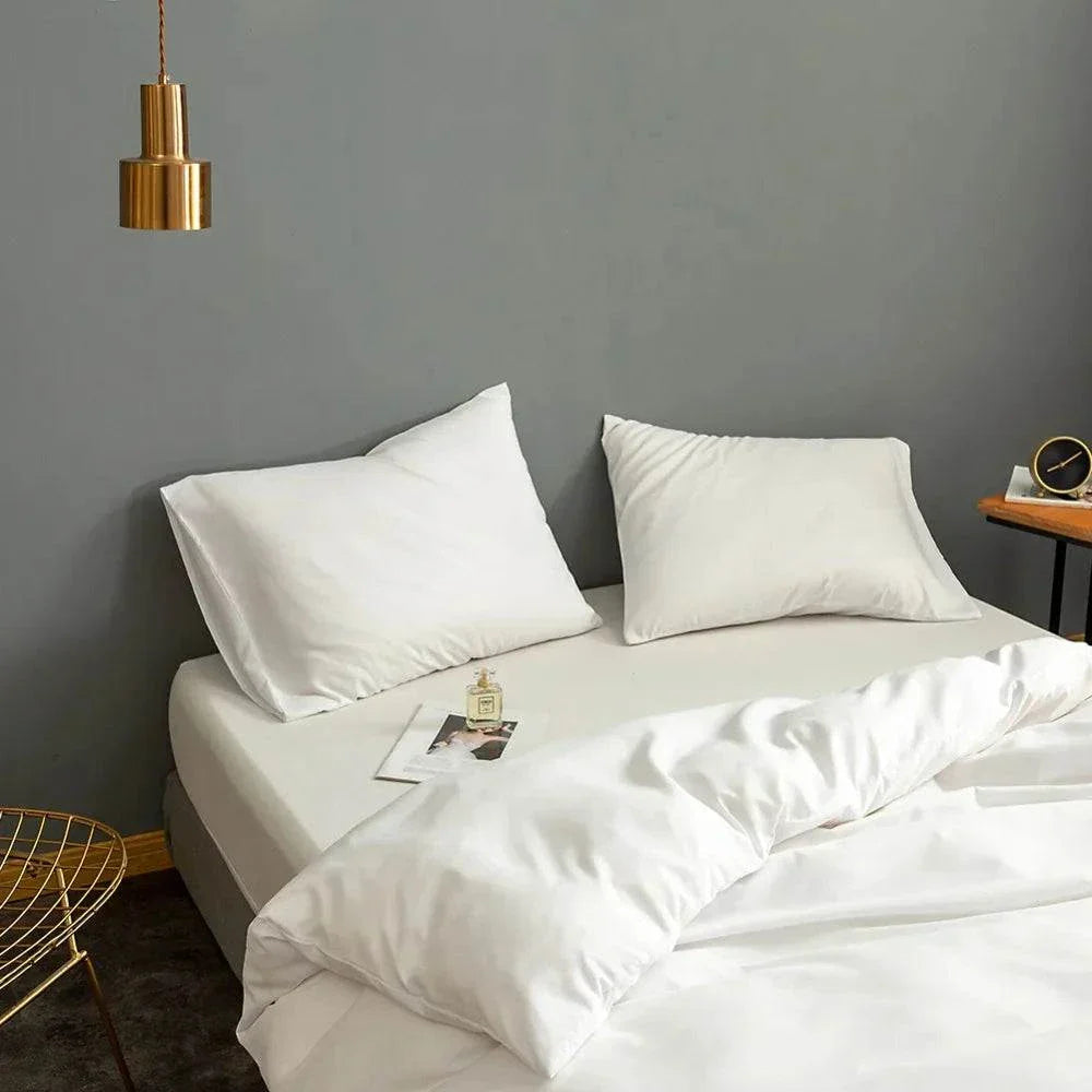 Shop All I Want Bonenjoy 1pc White Duvet Cover, Solid Color Bedding Quilt Cover, SinglTransform your bedroom with this elegant White Duvet Cover by Bonenjoy, a perfect choice for modern home design ideas. Crafted from 100% polyester with a soft sandinShop All I WantShop All I WantBonenjoy 1pc White Duvet Cover, Solid Color Bedding Quilt Cover, Single/Double/Queen Size ποΈ