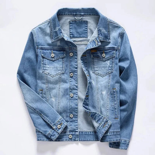 Classic Denim Jacket for Men 🧥👖Elevate your casual style with our Classic Denim Jacket for Men - a timeless and versatile wardrobe essential that adds a touch of rugged sophistication to any outfiSHOP ALL I WANTShop All I WantClassic Denim Jacket