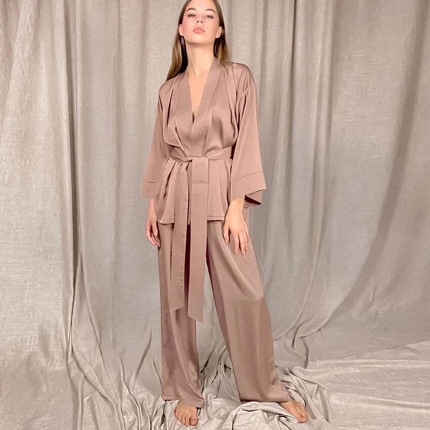 Comfortable 2-Piece Pajama Set: Smooth Silky Sleepwear 🌙Experience the epitome of comfort with our 2-Piece Pajama Set. Slip into the soothing embrace of these silky sleepwear pieces, and let your worries melt away. CrafteSHOP ALL I WANTShop All I WantComfortable 2-Piece Pajama Set