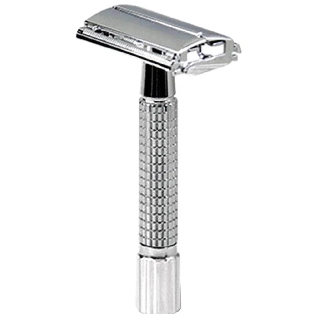 Classic Razor Handle | Stainless Steel Safety Razor for Men’s Shaving Achieve a perfect shave with the classic razor handle designed for men. This stainless steel shaving machine offers a sturdy grip and a timeless look, making it an eShop All I WantShop All I WantStainless Steel Safety Razor