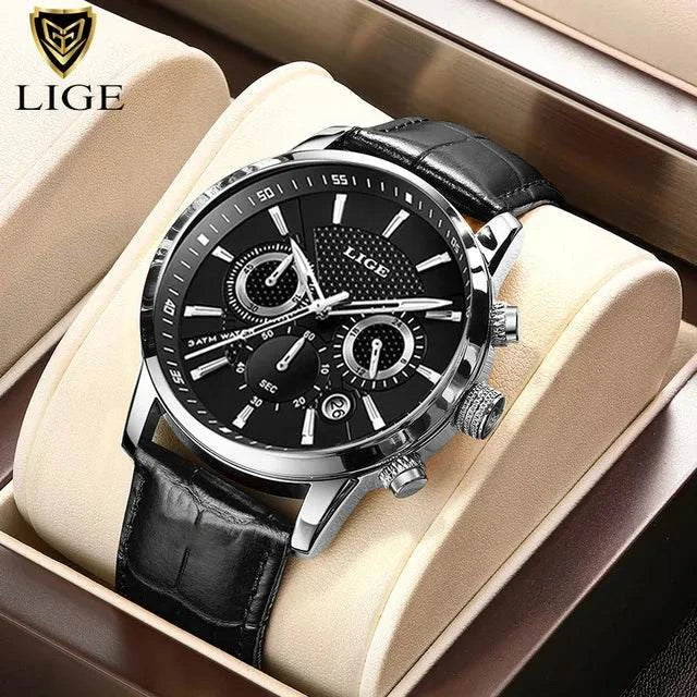 2025 LIGE Luxury Leather Watch for Men | Waterproof Casual Quartz ⌚Discover elegance and functionality with this 2025 men’s watch, a top brand that combines luxury with practicality. This casual quartz timepiece features a durable lShop All I WantShop All I Want2025 LIGE Luxury Leather Watch